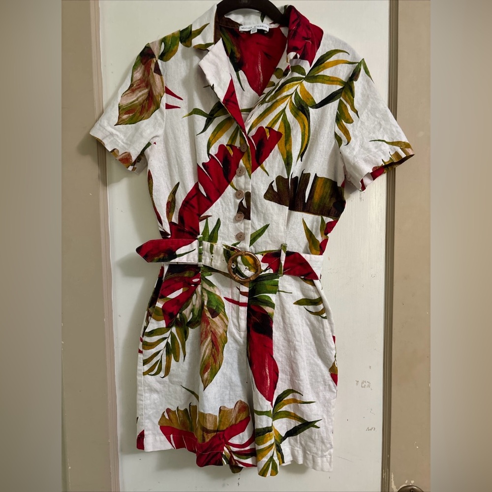 Maison d’Amelie floral linen romper XS